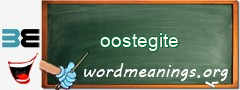 WordMeaning blackboard for oostegite